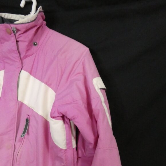 COLUMBIA SPORTSWEAR | women's medium | Vibrant Pink Winter Jacket | White Detail - Picture 6 of 16